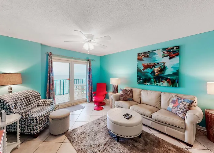 Gulf-front With Ac Balcony & Pool Gulf Shores